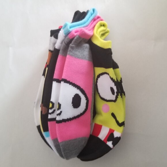 Hello Kitty and Friends No Show Socks (5 pairs) - Picture 6 of 8